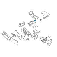 OEM Lincoln Continental Cup Holder Diagram - GD9Z-5413562-AA