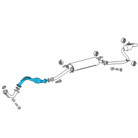 OEM Toyota RAV4 Intermed Pipe Diagram - 17402-36010