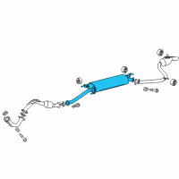 OEM 2015 Toyota RAV4 Muffler & Pipe Diagram - 17420-0V220