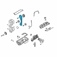 OEM 2007 Kia Sportage Belt-Valve Timing Diagram - 2431223202