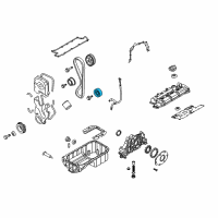 OEM Hyundai Tucson Idler Assembly-Timing Belt Diagram - 24810-23050