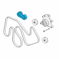 OEM 2018 Ford F-250 Super Duty Serpentine Tensioner Diagram - HC3Z-6B209-A