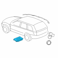 OEM 2019 Jeep Grand Cherokee Module-Parking Assist Diagram - 68411136AC