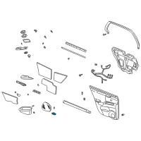 OEM 2004 Cadillac DeVille Courtesy Lamp Diagram - 12482519