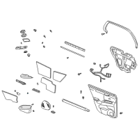 OEM 2003 Cadillac DeVille Switch Asm, Dr Lock <Use 1C5L 8500A> Diagram - 19259953