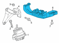 OEM Cadillac CT5 Transmission Mount Diagram - 84798146