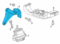 OEM 2020 Cadillac CT5 Mount Bracket Diagram - 84146180