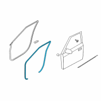 OEM 2013 Kia Soul WEATHERSTRIP-Front Door Body Side Diagram - 821102K000
