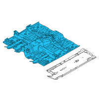 OEM 2018 Hyundai Ioniq Panel Assembly-Floor, Center Diagram - 65100-G2000