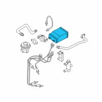 OEM 2000 Nissan Sentra CANISTER Assembly-EVAPORATION Diagram - 14950-6M400