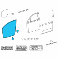 OEM 2016 Toyota Tundra Surround Weatherstrip Diagram - 67861-0C030