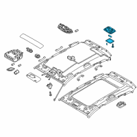OEM Hyundai Santa Fe Sport Lamp Assembly-Luggage Compartment Diagram - 92620-1U000-OM