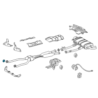 OEM Lexus LC500 Gasket, Exhaust Pipe Diagram - 90917-06070