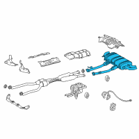 OEM 2021 Lexus LC500 PIPE SUB-ASSY, EXHAU Diagram - 17405-38050