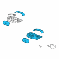 OEM Kia Soul EV Outside Rear View Mirror Assembly, Right Diagram - 87620B2510