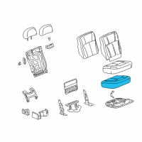 OEM Buick Rainier Pad Asm, Rear Seat Cushion Diagram - 88948854