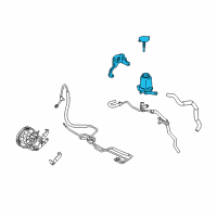 OEM Toyota Reservoir Assembly Diagram - 44360-02070