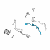 OEM 2003 Toyota Corolla Return Hose Diagram - 44406-02080