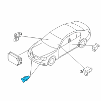 OEM BMW Sensor, Front Diagram - 65-77-9-224-176