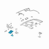 OEM 2008 Saturn Vue Lamp, Reading Diagram - 20793381