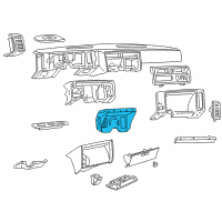 OEM GMC Safari Instrument Cluster Diagram - 25081045