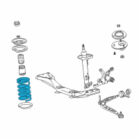 OEM 2001 BMW Z3 Front Coil Spring Diagram - 31-33-2-228-473