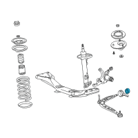 OEM 1999 BMW M3 Set Rubber Mounting For Wishbone Diagram - 31-12-9-069-035