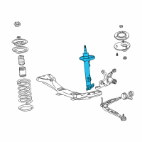 OEM 1999 BMW Z3 Front Left Spring Strut Diagram - 31-31-2-228-417