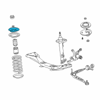 OEM 1999 BMW Z3 Upper Spring Plate Diagram - 31-33-2-227-348