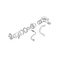 OEM 2006 Lincoln LS Lower Tray Grommet Diagram - F4ZZ-9P686-A