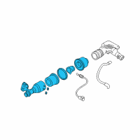 OEM 2003 Ford Expedition Air Cleaner Assembly Diagram - 2L1Z-9600-CB