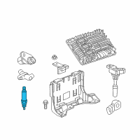 OEM Cadillac CT6 Spark Plug Diagram - 12650283