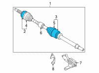 OEM Nissan Sentra Joint Assy-Outer Diagram - C9211-6LB0A