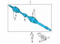 OEM 2022 Nissan Sentra Shaft Assy-Front Drive, LH Diagram - 39101-6LB0A