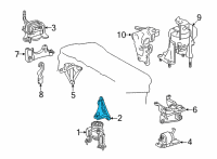 OEM Lexus NX350 BRACKET, ENGINE MOUN Diagram - 12311-25130