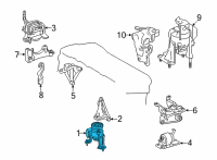 OEM Lexus NX350 INSULATOR, ENGINE MO Diagram - 12361-25120