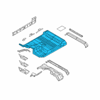 OEM 2010 Ford F-350 Super Duty Floor Pan Assembly Diagram - 7C3Z-2811000-A