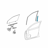 OEM 2022 Lexus GX460 Frame Sub-Assembly, Front Door Diagram - 67403-60110