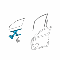 OEM 2019 Lexus GX460 Regulator Sub-Assembly Diagram - 69801-60090