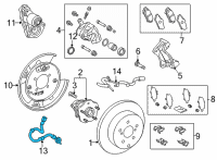 OEM 2021 Toyota Sienna Brake Hose Diagram - 90947-A2103