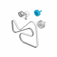 OEM 2008 Mercury Mariner Serpentine Idler Pulley Diagram - 4S7Z-8678-A