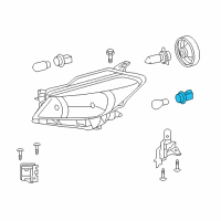 OEM 2012 Toyota Yaris Housing, Connector M Diagram - 90980-11015