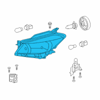 OEM 2018 Toyota Yaris Composite Headlamp Diagram - 81130-0DK30