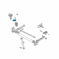 OEM 2003 Kia Rio Rubber Seat Diagram - 0K30A28012A