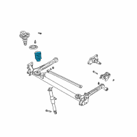 OEM 2002 Kia Rio Rear Coil Spring Diagram - 0K30A28011D