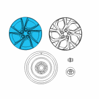 OEM 2019 Toyota C-HR Wheel, Alloy Diagram - 42611-F4030