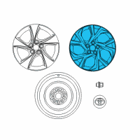 OEM Toyota C-HR Wheel, Alloy Diagram - 42611-F4040