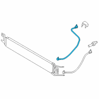 OEM 2009 Ford Focus Upper Hose Diagram - 8S4Z-7890-A