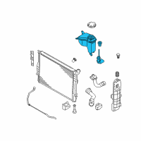 OEM 2011 BMW 335i Coolant Expansion Tank Diagram - 17-13-7-640-514