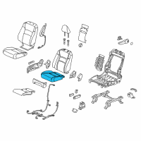 OEM 2019 Honda Ridgeline Pad Complete Right, Front Cushion Diagram - 81137-T6Z-A42